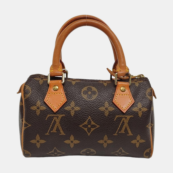 SPEEDY Nano Monogram Coated Canvas Brown