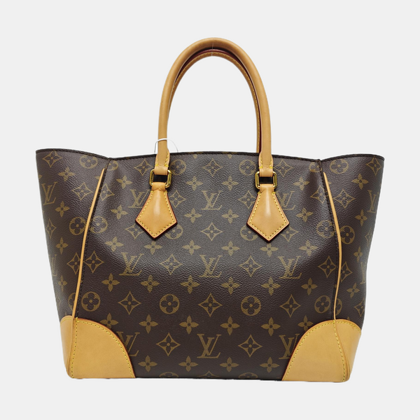 PHENIX Monogram Coated Canvas Brown