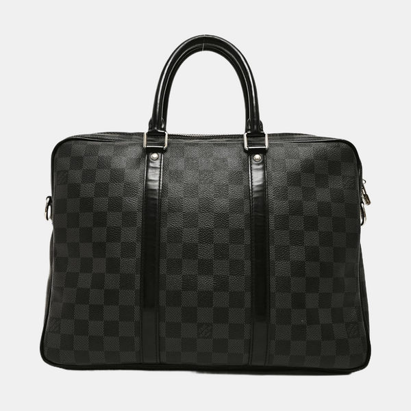 PORTE-DOCUMENTS PM Damier Graphite Coated Canvas Black