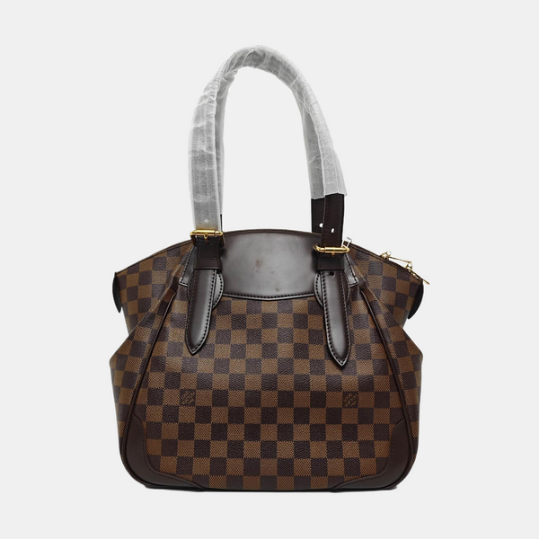 VERONA MM Damier Ebene Coated Canvas Brown
