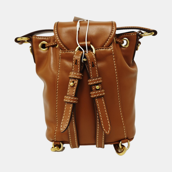 Calfskin Backpack Mini Brown