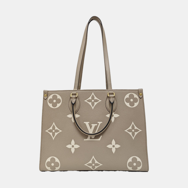 ONTHEGO MM Monogram Calfskin Gray