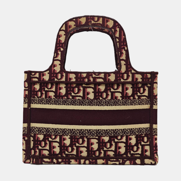 Book Tote Mini Canvas Red