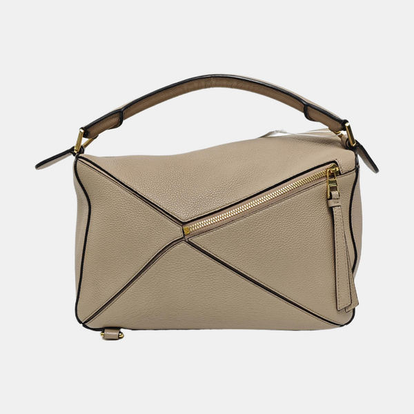 Puzzle Medium Quilted Calfskin Gray