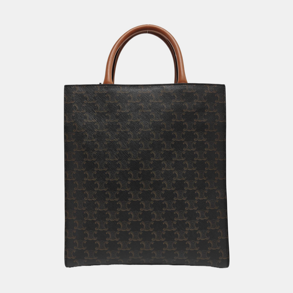 CABAS CELINE Small Coated Canvas Brown