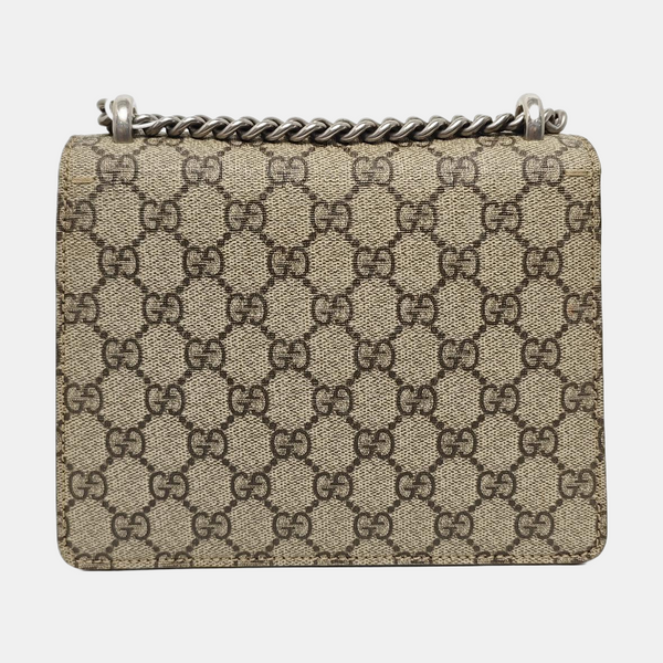 Dionysus Mini Monogram Coated Canvas Beige