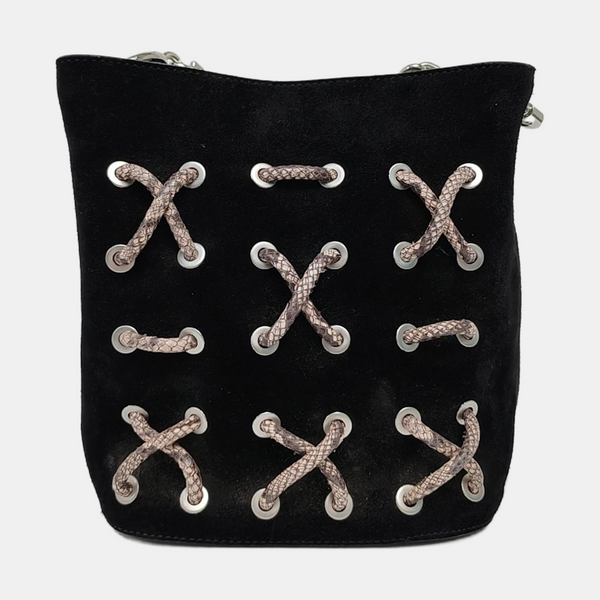Suede Shoulder Bag Black