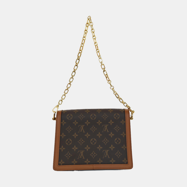 DAUPHINE MM Monogram Coated Canvas Brown