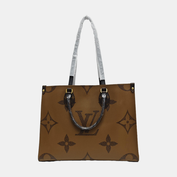 ONTHEGO MM Monogram Coated Canvas Brown