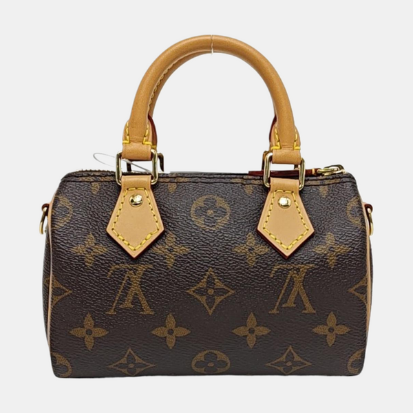 SPEEDY Nano Monogram Coated Canvas Brown