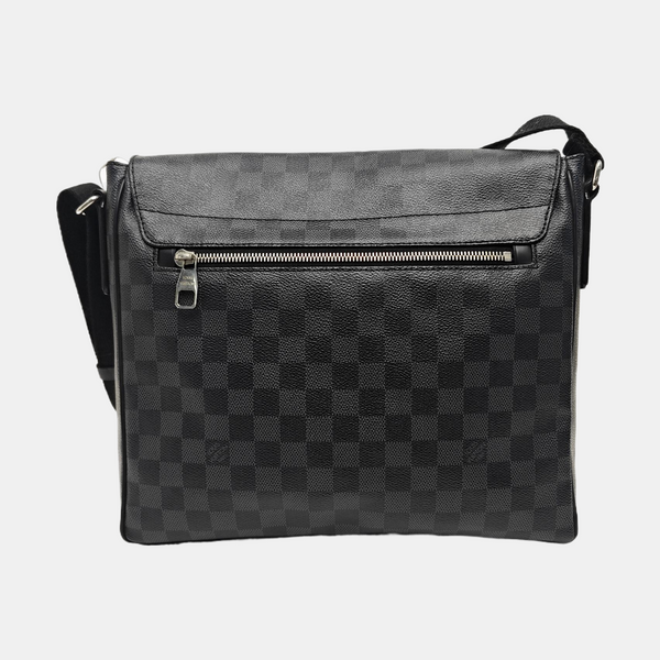 DISTRICT MM Damier Graphite Coated Canvas Gray
