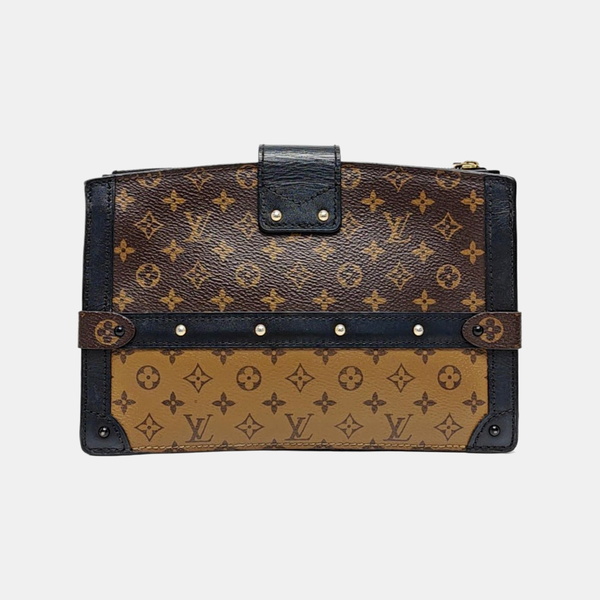 TRUNK Monogram Coated Canvas Brown