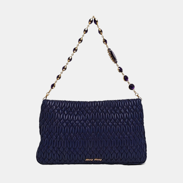Crystal Quilted Lambskin Purple