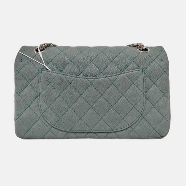 2.55 225 (small) Quilted Grained Calfskin Green