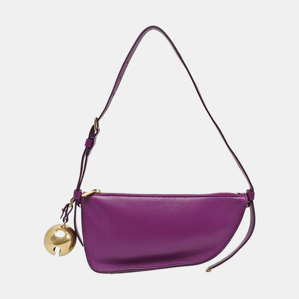 Calfskin Shoulder Bag Mini Purple