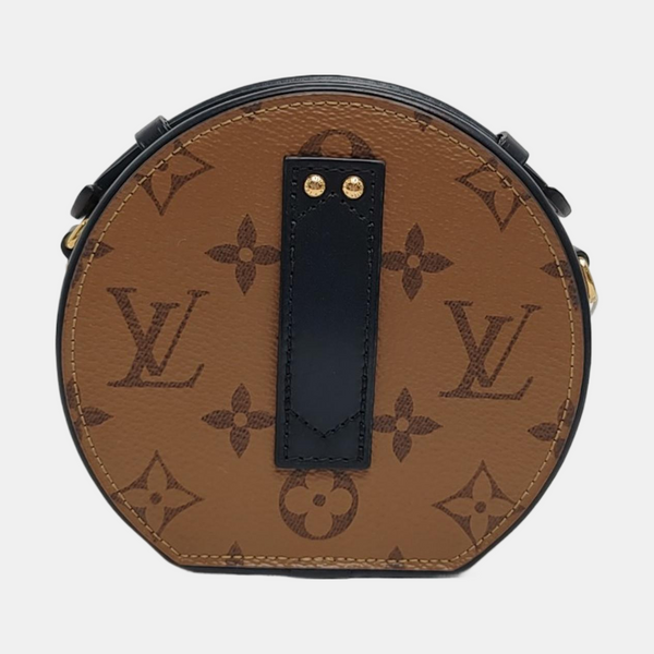 BOITE CHAPEAU Mini Monogram Coated Canvas Brown