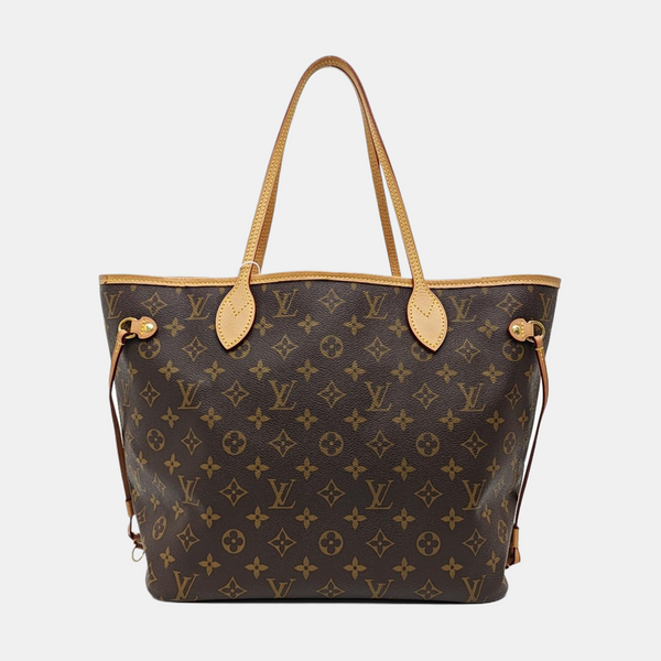NEVERFULL MM Monogram Coated Canvas Brown