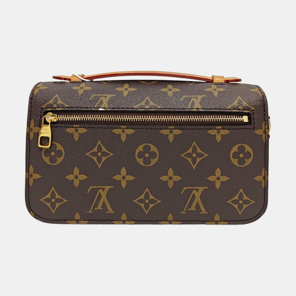 MÉTIS EAST WEST Monogram Coated Canvas Brown