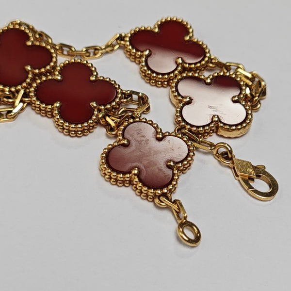 Vintage Alhambra 18k Gold Bracelet