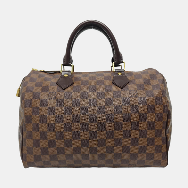SPEEDY 30 Damier Ebene Coated Canvas Brown