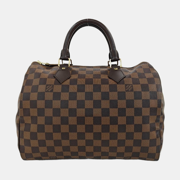 SPEEDY 30 Damier Ebene Coated Canvas Brown