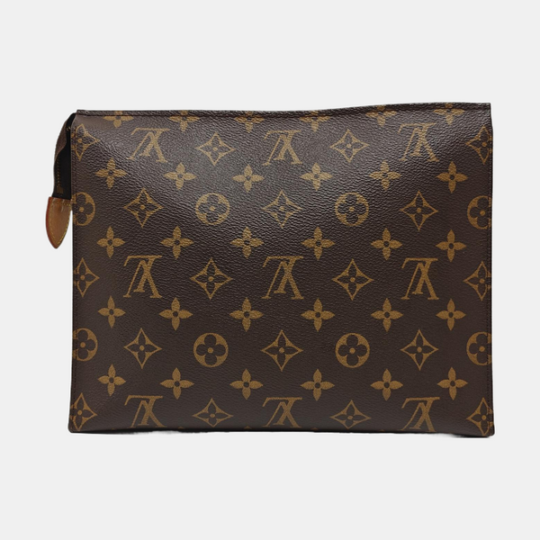 TOILET POCKET 26 Monogram Coated Canvas Brown
