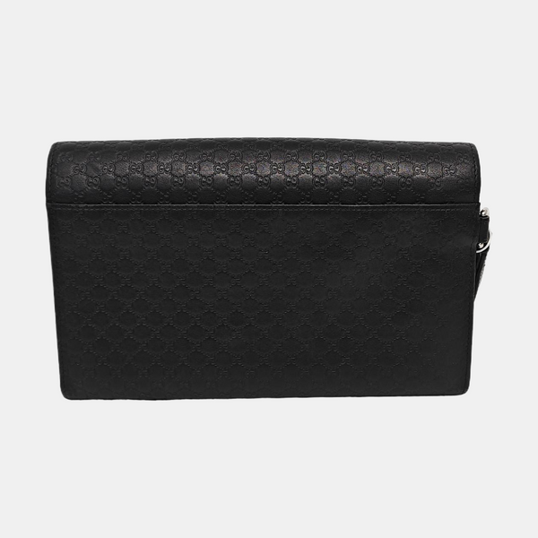 Monogram Calfskin Clutch Black