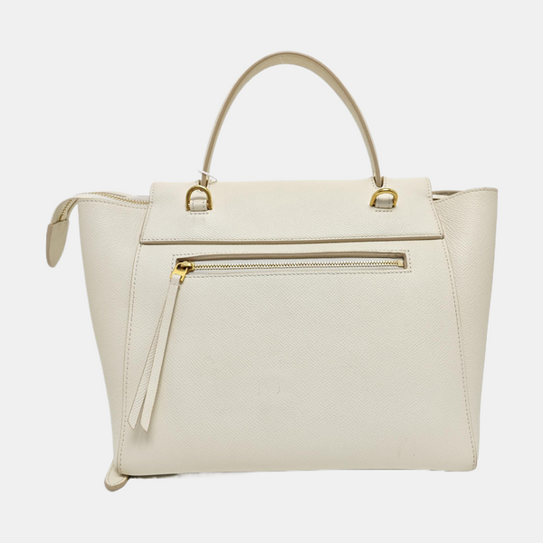 BELT Micro Calfskin White