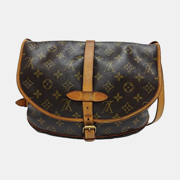 SAUMUR 30 Monogram Coated Canvas Brown