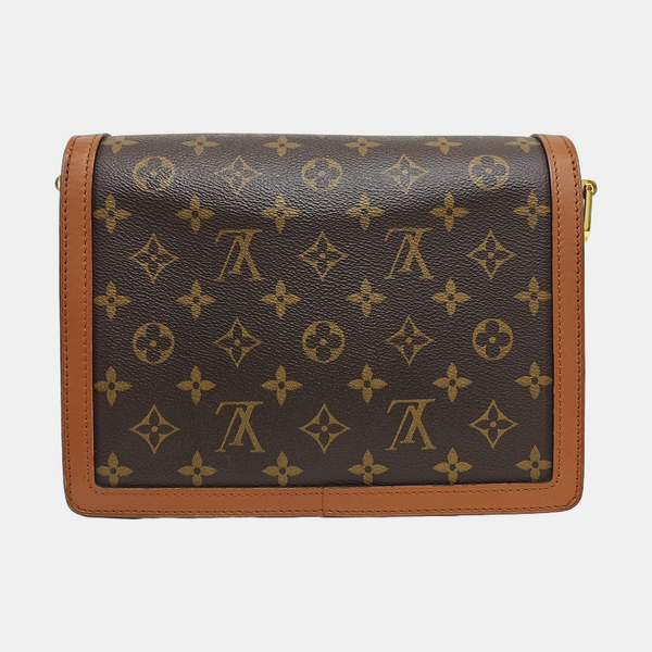 DAUPHINE MM Monogram Coated Canvas Brown