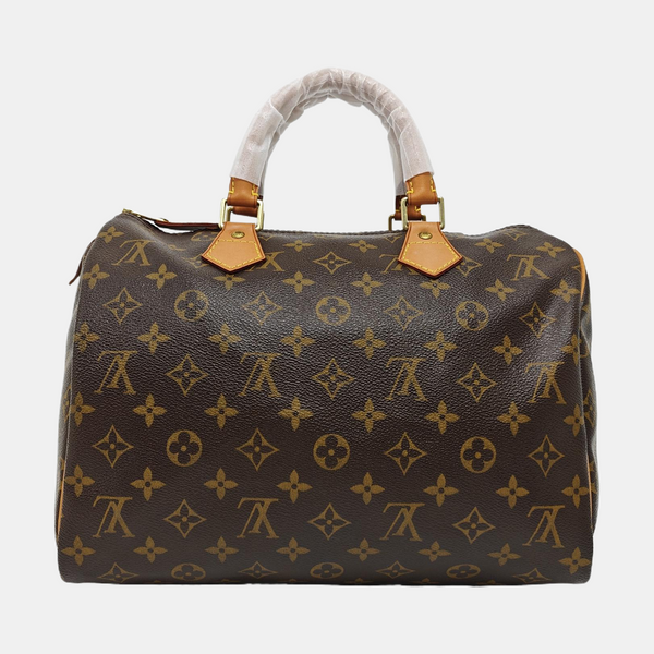 SPEEDY 30 Monogram Coated Canvas Brown