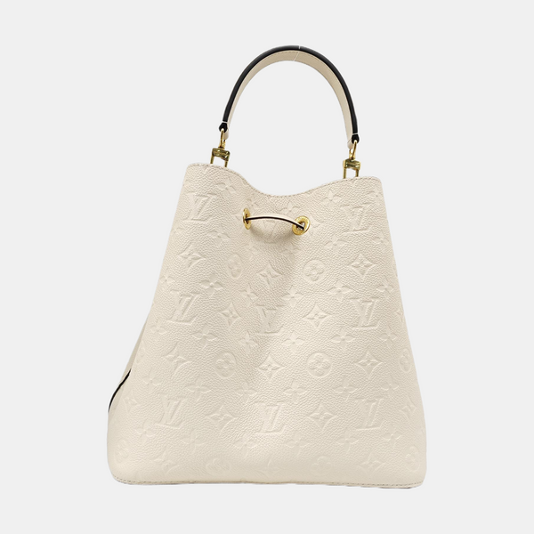 NÉONOÉ MM Monogram Calfskin White