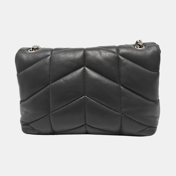 PUFFER Mini Quilted Lambskin Gray