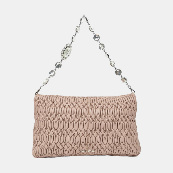 Crystal Quilted Lambskin Pink