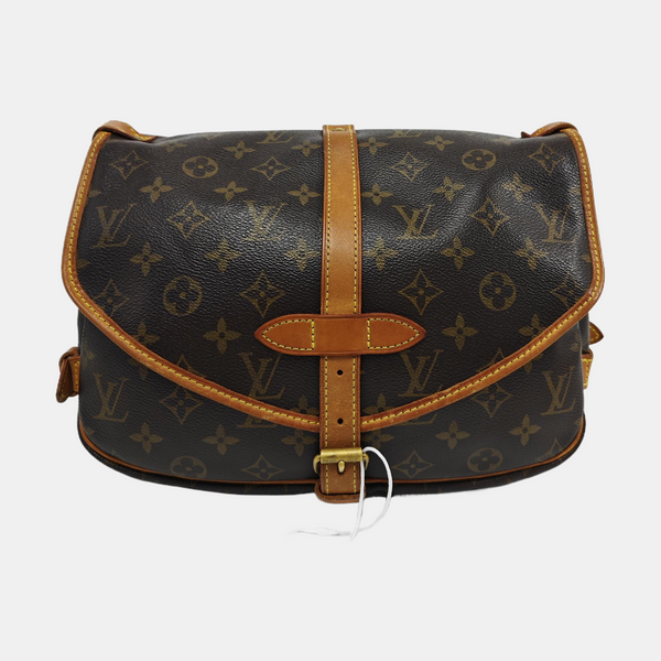 SAUMUR Monogram Coated Canvas Brown