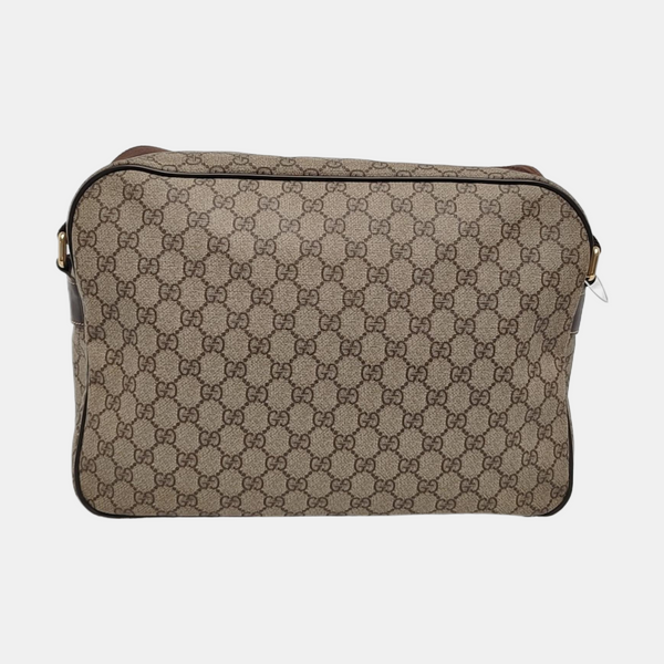 Monogram Coated Canvas Crossbody Bag Black