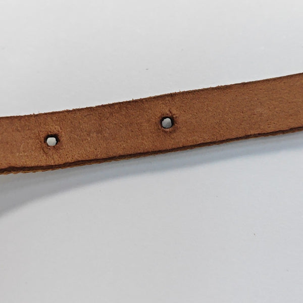 GG Running Leather Brown Necklace