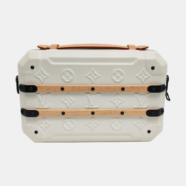 TRUNK Monogram Calfskin White