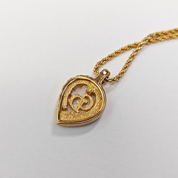 Petit CD Metal Gold Necklace