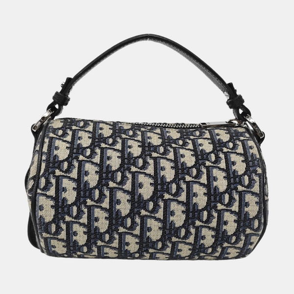 Oblique Canvas Shoulder Bag Beige