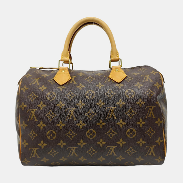 SPEEDY 30 Monogram Coated Canvas Brown
