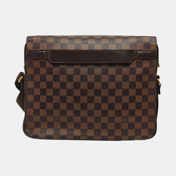 SHELTON MM Damier Ebene Coated Canvas Brown