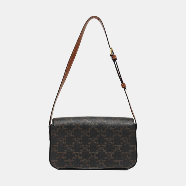 TRIOMPHE Small Coated Canvas Brown
