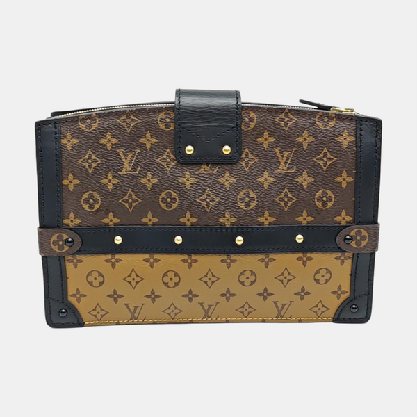 TRUNK Monogram Coated Canvas Brown