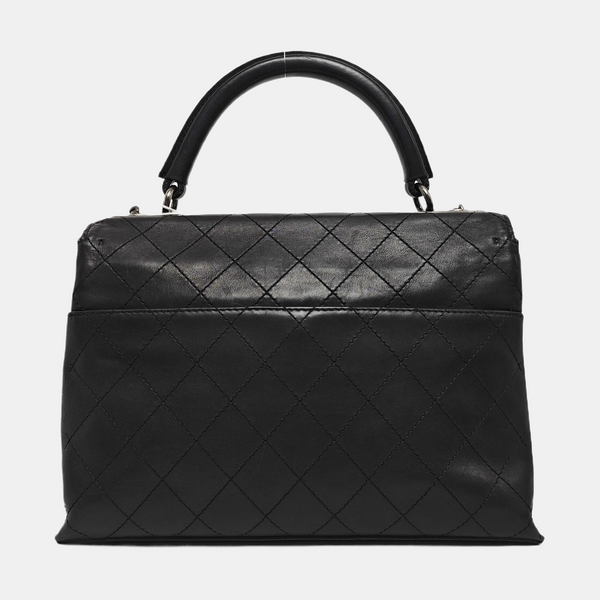 LUXURY TOP Quilted Calfskin Black