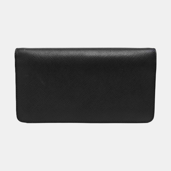 Saffiano Calfskin Shoulder Bag Black