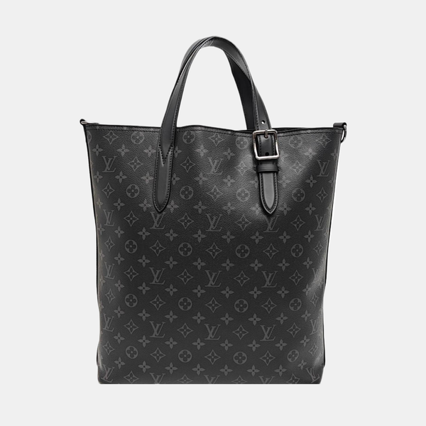 DAVIS Monogram Coated Canvas Black