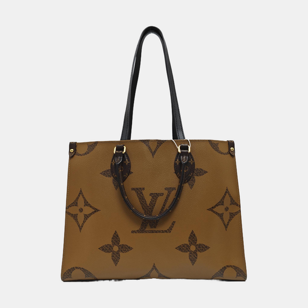 ONTHEGO MM Monogram Coated Canvas Brown