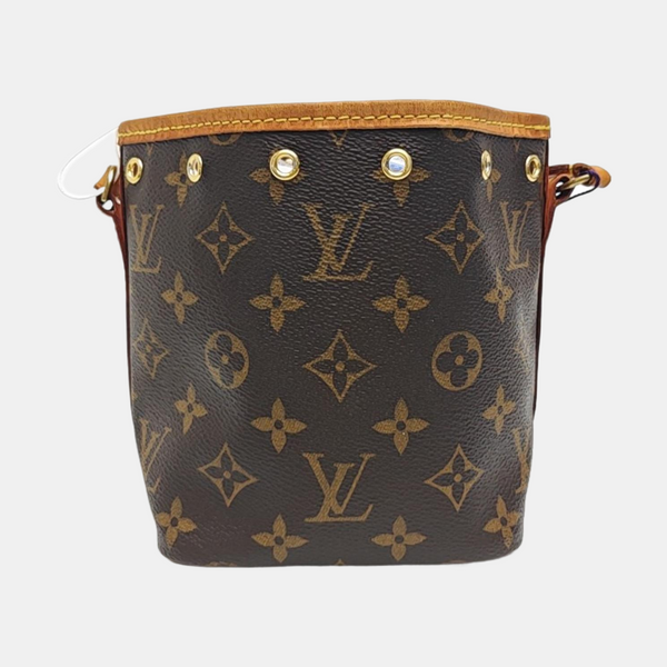 NÉONOÉ Nano Monogram Coated Canvas Brown
