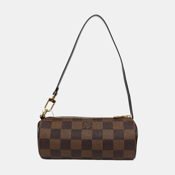 PAPILLON Mini Damier Ebene Coated Canvas Brown